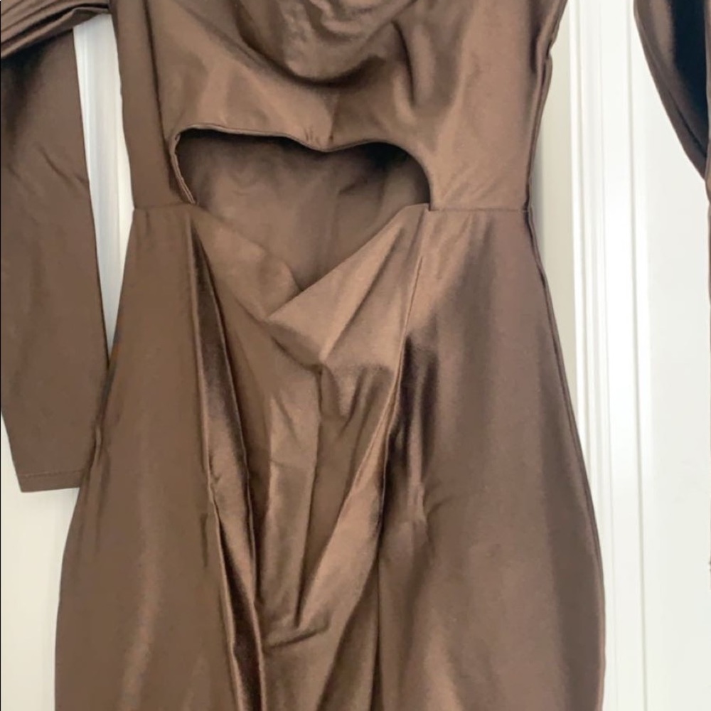 Mini brown dress